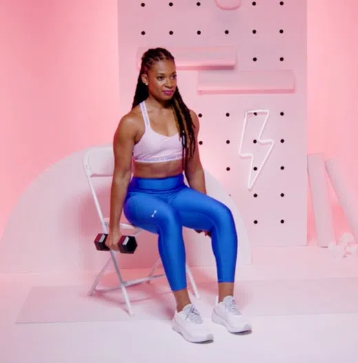 Seated bicep curl